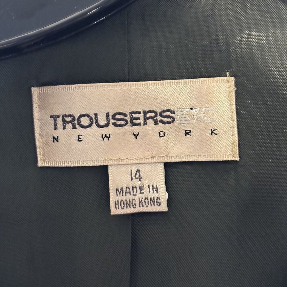 Vintage Trousers ETC New York Zip-Up Dark Olive Jacket Size 14 - Picture 3 of 6